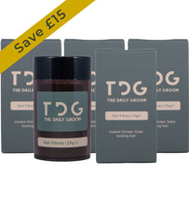 100g - The saver <br><font color="#D1A827">8 months supply</font><!-- The Daily Groom Hair Fibres --><br><strong>FREE Delivery</strong>